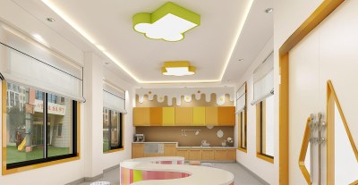 现代幼儿园美厨教室3D模型下载